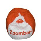 Autós csepp babzsák egyedi felirattal