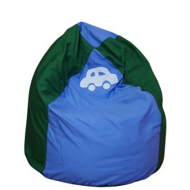 Autós csepp babzsák (zöld-kék)