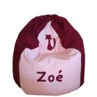 Cicás csepp babzsák egyedi felirattal