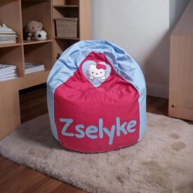 Kitty csepp babzsák egyedi felirattal