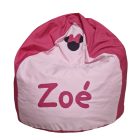 Lány egérfejes babzsák egyedi felirattal