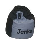 Pillangós csepp babzsák egyedi felirattal