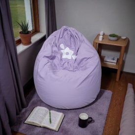 Virágos-leveles csepp babzsák