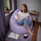 Virágos-leveles csepp babzsák