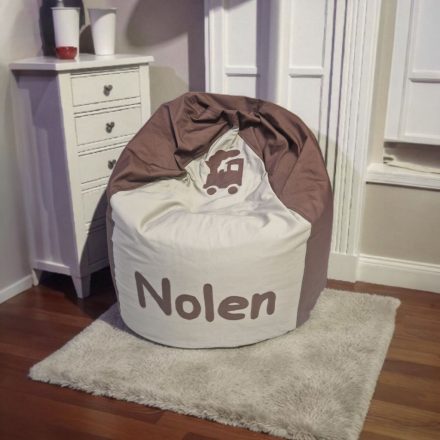 Vonatos csepp babzsák egyedi felirattal