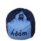 Vonatos csepp babzsák egyedi felirattal