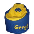 Autós babzsákfotel egyedi felirattal