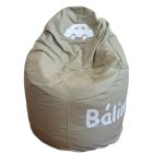 Autós babzsákfotel egyedi felirattal