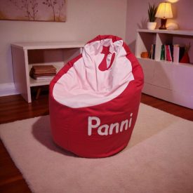 Cicás babzsákfotel egyedi felirattal