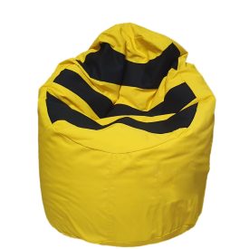 Méhecskés sárga babzsákfotel