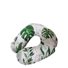 Babzsák nyakpárna levél mintával