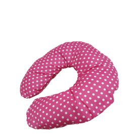 Babzsák nyakpárna pink pöttyös