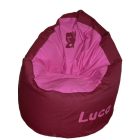 Pillangós babzsákfotel egyedi felirattal