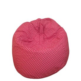 Pöttyös babzsákfotel gyerek méretben (pink)