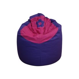 Virágos babzsákfotel (lila-pink)
