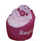 Virágos-leveles babzsákfotel egyedi felirattal