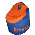 Vonatos babzsákfotel egyedi felirattal