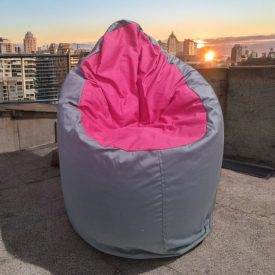 Junior Babzsákfotel (szürke-pink)