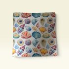 Seashell Dream multifunkciós kendő | színes kagylómintás haj- és nyakkendő