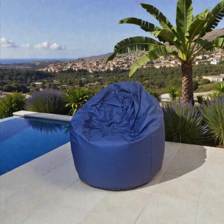 Mélytenger kék kültéri babzsákfotel – Stílus és Kényelem a Szabadban