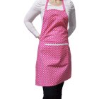 Konyhai pamutkötény | pink pöttyös