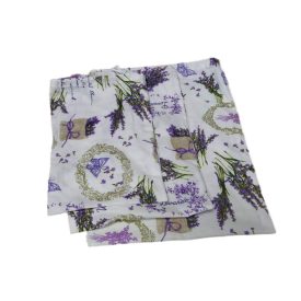 Környezetbarát vászontasak (levendula mintával)