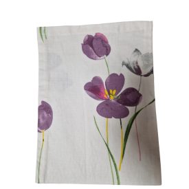 Környezetbarát Vászontasak Lila Tulipános Mintával