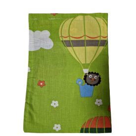 Környezetbarát vászontasak zöld léggömbös