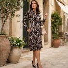 Róma Style mintás ingruha | Mokka