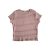 Csíkos crop top | rózsaszín-fehér