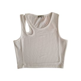 Női elegáns top csepp kivágással | fehér