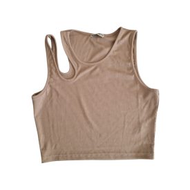 Női elegáns top csepp kivágással | bézs