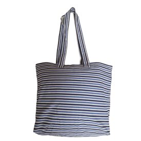 Kék csíkos strandtáska
