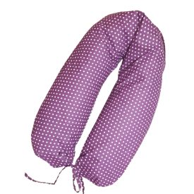 Szoptatós párna lila pöttyös