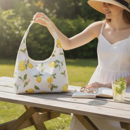 Citrommintás női táska – nyári shopper táska stílusos megjelenéssel