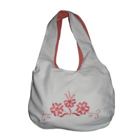 Női hímzett táska (fehér)