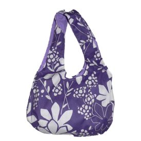 Női táska levél mintával | lila