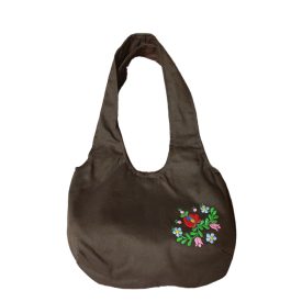 Női hímzett táska matyó mintával (csoki)