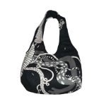 Női táska modern mintával | fekete