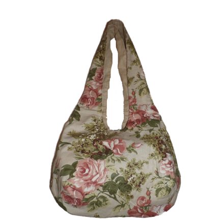 Női táska rózsa mintával (pasztell)
