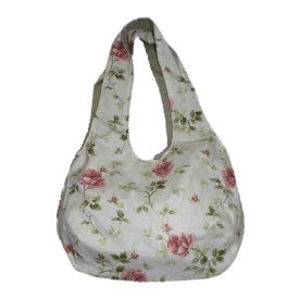 Női táska rózsa mintával | rózsaszín