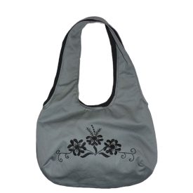 Női hímzett táska (szürke)
